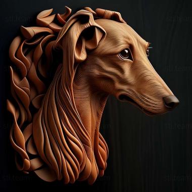 3D model Spanish Galgo dog (STL)